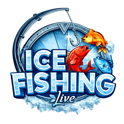 Ice Fishing žiemos žvejybos temos lošimo automatas su šaltu peizažu